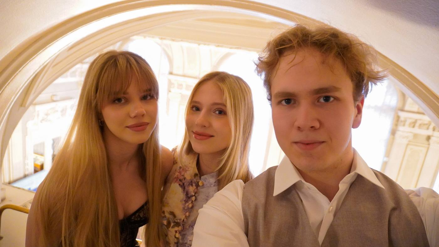 Intermission at the Mariinsky Theatre with friends